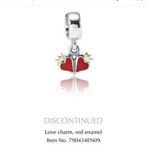 Pandora Royal True Love Dangle Charm, Red Heart